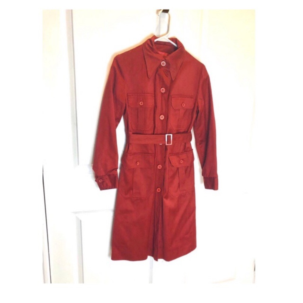 Trench coat Vnt. 70s Macintosh trench coat sz sm